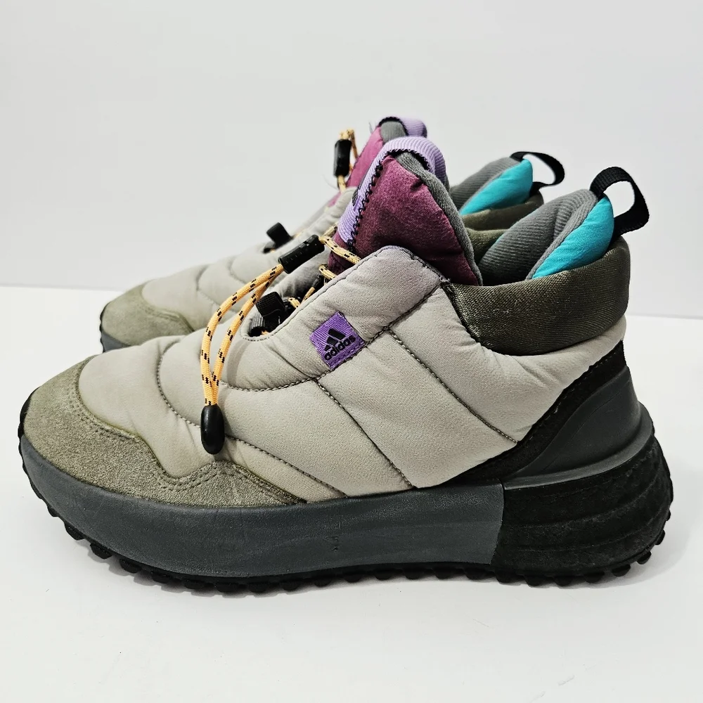 Adidas Performance X_plrboost Puffer High Top Sneaker Size 7.5 Grey Plrboost - Picture 2 of 8